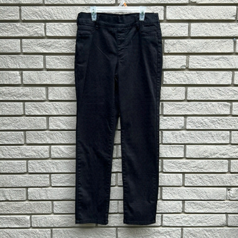 2016 Denim by Parasuco Pull-on Black Cotton Blend Pants Sz 12